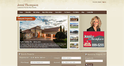 Desktop Screenshot of jennithompsonhomes.com