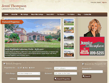 Tablet Screenshot of jennithompsonhomes.com